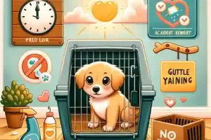 An Illustration About How to Stop Puppy From Peeing in Crate