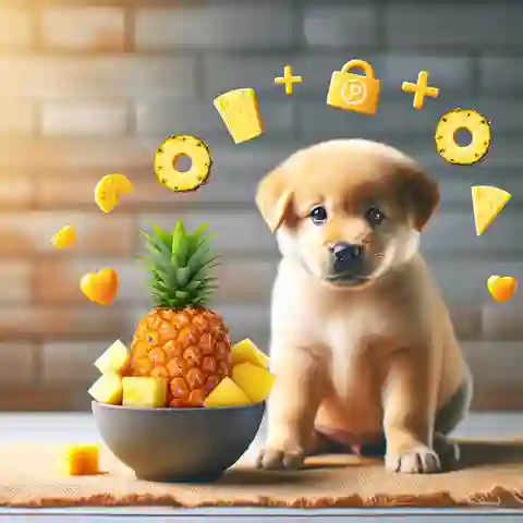 Can Puppies Eat Pineapple An illustrating that puppies can safely enjoy pineapple in small amount