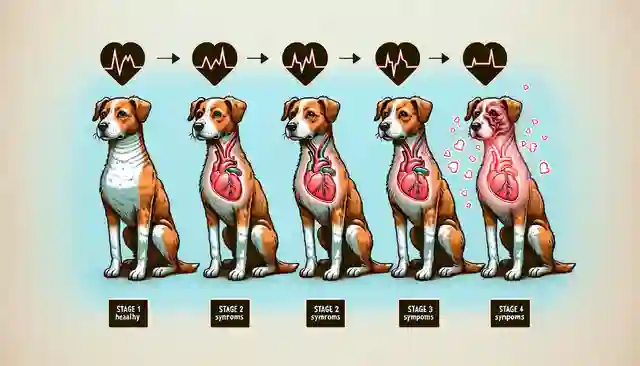 What Is Dilated Cardiomyopathy in Dogs An illustration Showing Stages of Cardiomyopathy in Dogs