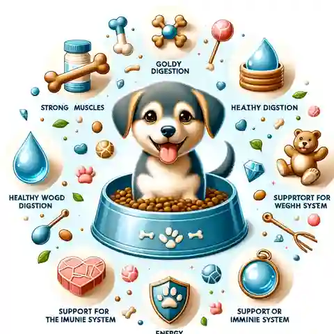 When Can Puppies Eat Wet Food A visual representation showing the positive effects of wet food on a puppy's growth